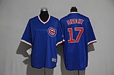 Chicago Cubs #17 Kris Bryant Blue Cooperstown New Cool Base Stitched Jersey,baseball caps,new era cap wholesale,wholesale hats